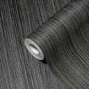 Papel pintado tejido-no tejido dorado negro efecto metalizado salón
