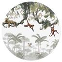 Vinilo decorativo para habitación infantil Kikki Belle - Cheeky monkeys - Round