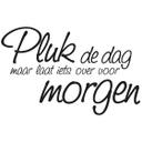 Muursticker Pluk de dag...
