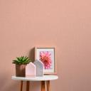 Papel pintado unicolor con diseño texturizado rosa anaranjado - papel pintado