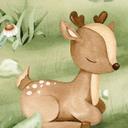 Fotomural para habitaciones infantiles - Animales lindos en el corazón del bosque - Oliver Robins