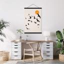 Póster de tela Aves migratorias camino del sur - Kubistika