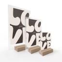 Love you Retro Letters bordstativ
