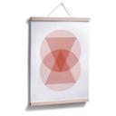 Plakat - Nouveauprints - Circles and triangles Pink