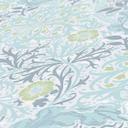 Papel pintado con zarcillos de flores y flores azul blanco - papel pintado no tejido floral