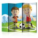Screen room divider - sportsbane , 5-delt - 225x172 cm