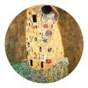 Sticker mural Klimt - Le baiser - Rond