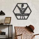 MDF - Decoración en madera - Flores en hexágono - Bloom Wildly
