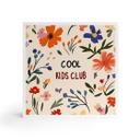Billede af træ til at sætte op - Cool Kids Club Colourful Flowers - Treechild - 15x15 cm