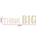 letra de madera 3D THINK BIG - Álamo