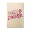 Billede af træ Girl Power retro bogstaver lilla