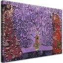 Canvasbillede, Gustav Klimt violet livstræ