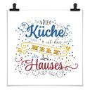 Póster La cocina es el corazón del hogar - luminoso - Cuadrado