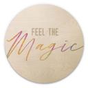 Væg cirkel træ Feel the magic