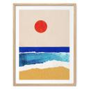 Plakat Stille strand ved solnedgang - Rivers