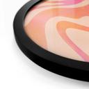Póster Ondas abstractas en naranja-rosa - Bloom - Redondo