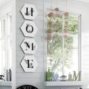 Hexagone - Alu-Dibond Lettres alphabet fleuri