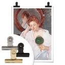 Póster - Cassatt - Denise en la mesa de cosmética