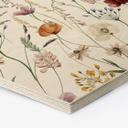 Sekskantet træ Farverige vilde blomster - UN Designs