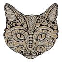Muursticker Metallic Kat