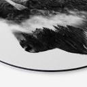 Tableau sur alu-Dibond Angyalosi - Bison - Rond