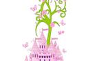 Sticker mural - Toise château de princesses