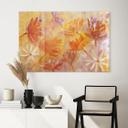 Akrylbillede Golden Blossom Rush | Floral Wall Art - Pomata