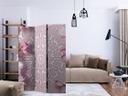 Screen room divider - Mandala i pastelfarver, 3-delt - 135x172 cm