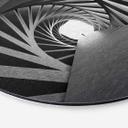 Tableau sur alu Dibond Bunjamin - Rotation - Rond