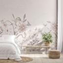 Fototapet med blomster Blomstereng i lyserød - Bloomery Decor