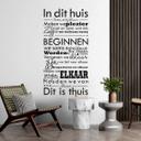 Muursticker In dit huis 01