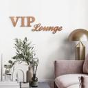 letras decorativas 3D Sala VIP - madera de caoba