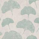 Papel pintado blanco hoja gris - papel pintado floral - papel pintado no tejido salón dormitorio oficina