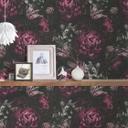 A.S. Creation blomstret tapet i lilla og sort blomstret tapet i mat non-woven tapet