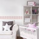 A.S. Création Lovely Kids Frise autocollante enfant - Rosé