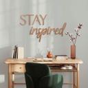Træ vægdekoration mahogni finer Stay Inspired