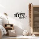 Wallsticker - Eat sleep run repeat - einfarbig