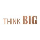 letra de madera 3D THINK BIG - caoba