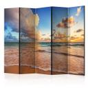 Screen room divider - Morgen ved havet, 3-delt