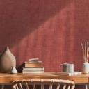 Papel pintado moderno tejido-no tejido con motivo rojo Papel pintado dorado salón, cocina