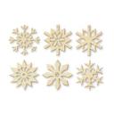 Set de copos de nieve para decorar el árbol (6 piezas) con colgador