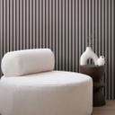 papel pintado 3D no tejido gris negro mate - papel pintado moderno con aspecto de panel de madera escandinavo