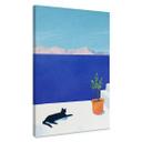Canvasbillede Siesta med kat ved havet - Rivers