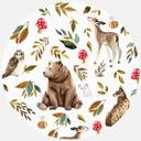 Fototapet - UN Designs - I skoven - Rund - vliesetapet/selvklæbende non-woven tapet