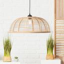 Pendelleuchte Elma, braun, 134,5 x 56 cm, Bambus Pendellampe