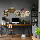 Hexagon Hout - Stars and Stripes