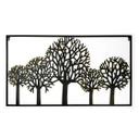 Metall-Bild Wald Metalldeko Bäume 3D - 103x58cm