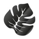 Decoración acrílica - Hoja de Monstera 01