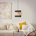 Pendelleuchte Anastasia, braun, 134,5 x 36 cm, Rattan Pendellampe