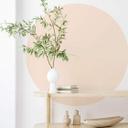 Sticker mural cercle couleur sable